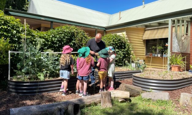 Children Get Their Hands Dirty in Joe’s Kitchen Garden