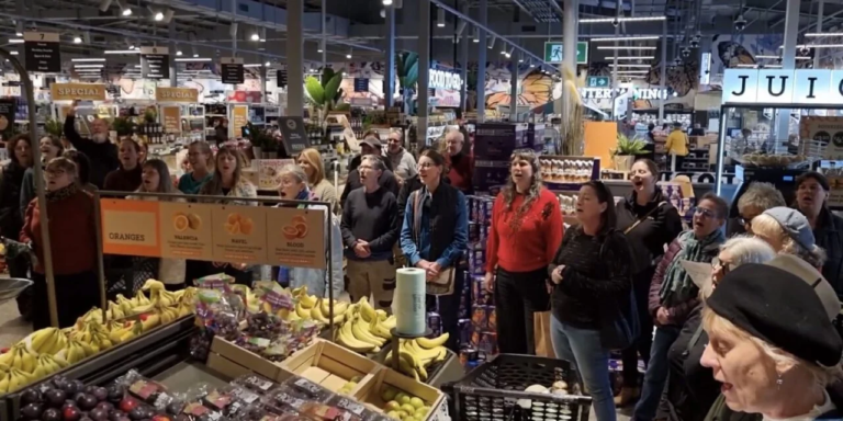 Writer’s Corner Flashmob in Coles