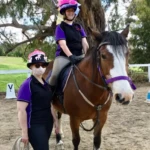 Spring Racing. Liesl, Billie and Shadow at the RDA Daylesford Cup.