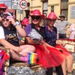 RDA riders, volunteers, friends and family participating in the 2022 Chill Out Parade.