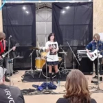 Local young musicians played in the Tom Ford Shed.