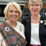 Caroll Davis, Chieftain and Gwendoline Bell, Opener, of the Daylesford Highland Gathering