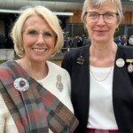 Caroll Davis, Chieftain and Gwendoline Bell, Opener, of the Daylesford Highland Gathering