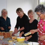 Lesley Hewitt, right, organised the catering crew at Stanbridge Hall. (Photo: Shiva Malekzadeh)