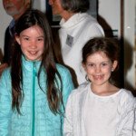 Rose Ahyick Wong and Harriet Carter Corfe from Daylesford Primary won junior awards. (Photo: Shiva Malekzadeh)