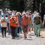 Auntie Kerri Douglas leads a cultural walk on International Mountain Day. (Photo supplied)
