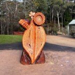 A striking manna gum sculpture by Djaara artists Sharlee Dunolly-Lee and Colin Harrison marks the start. (Photo supplied)