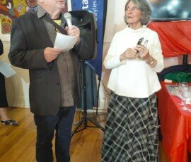 Dr Neil Fettling who judged the show with Jenny Hopkins, the show coordinator.